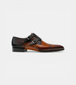 The Bologna Double Monk Straps - Handcrafted Two-Tone Leather Double Monk Strap Shoes for men