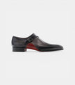 The Genoa Single Monk Straps - Handcrafted Graphite & Burgundy Leather Single Straps for men