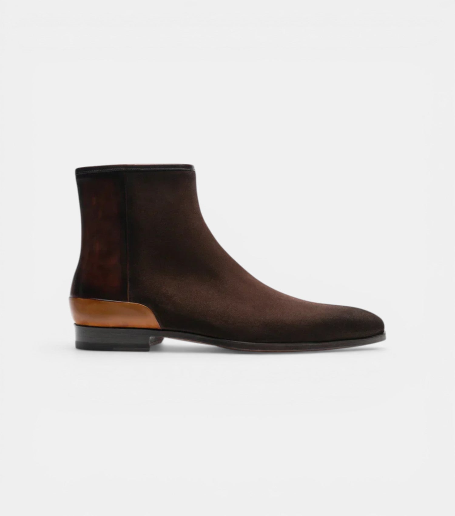 The Grosseto Chelsea Boots - Handcrafted Dark Brown Braided Leather Chukka Boots for Men