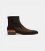 The Grosseto Chelsea Boots - Handcrafted Dark Brown Braided Leather Chukka Boots for Men