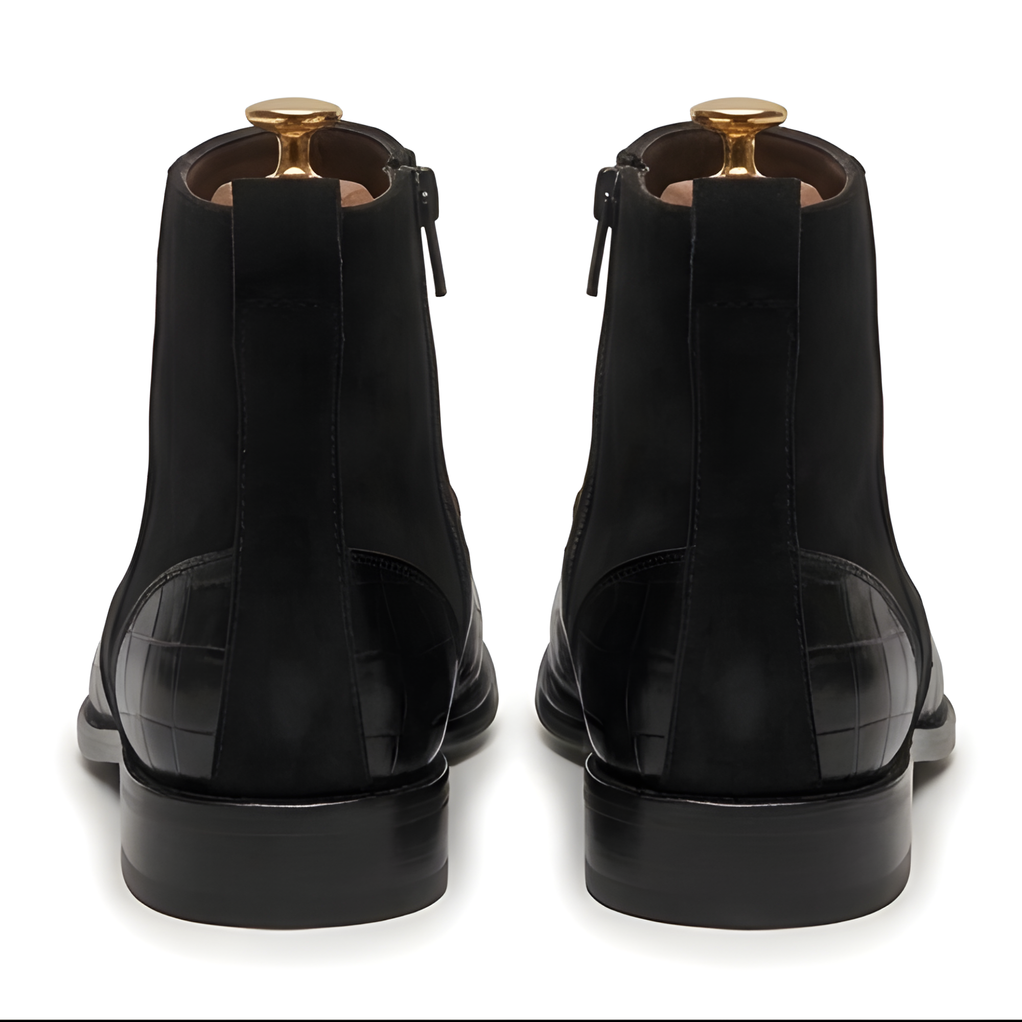 The Cortina Handcrafted Tan Croc-Embossed Leather Jodhpur Chelsea Boots for Men