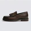 The Torino Premium Brown Leather Tassel Loafers with Moc Toe for Men