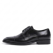 The Amalfi Black Leather Derby Oxfords Shoes for Men