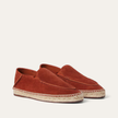 The Capri Notte Navy and Burnt Red Suede Espadrille Loafers for Men