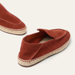 The Capri Notte Navy and Burnt Red Suede Espadrille Loafers for Men
