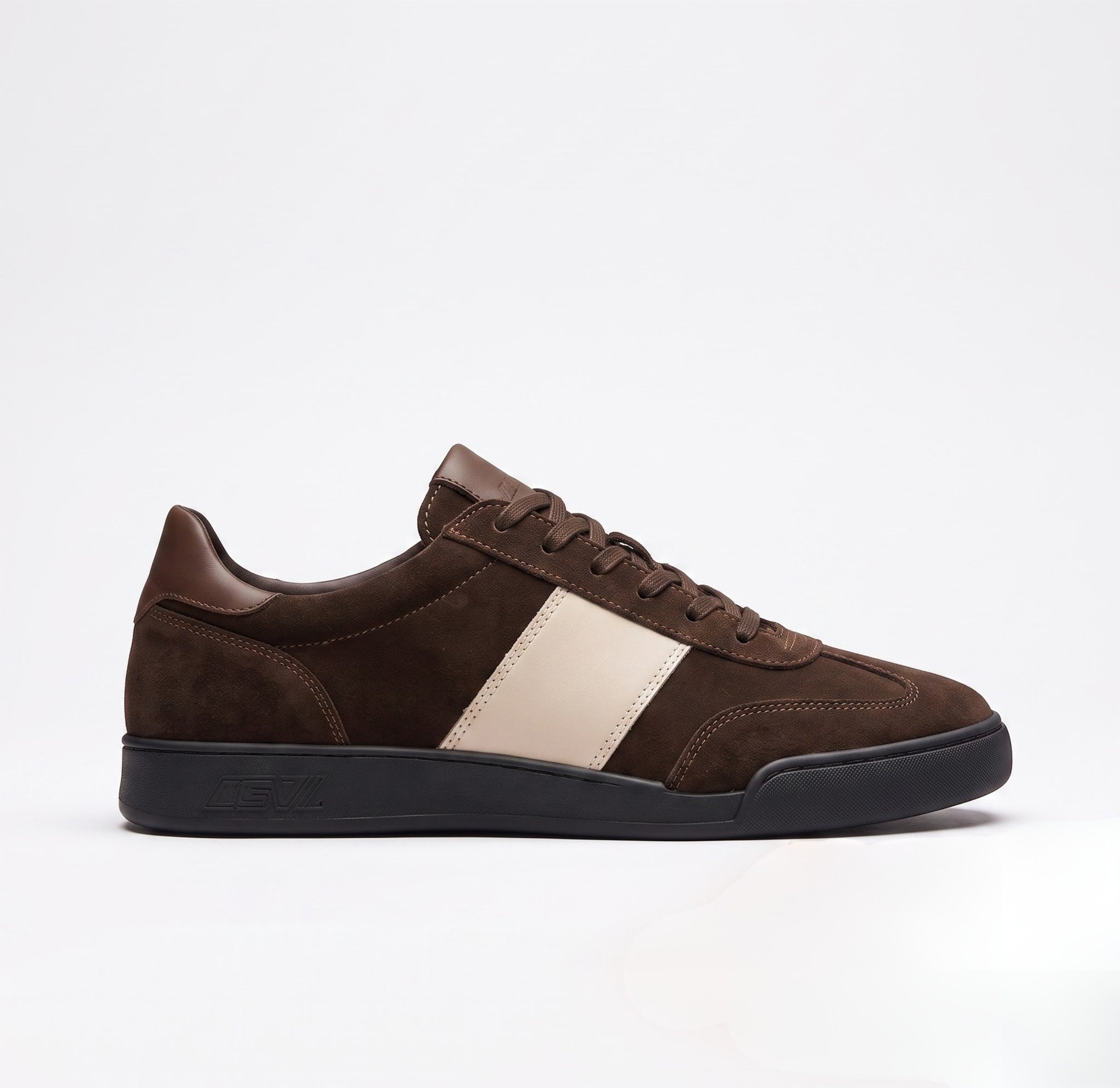 The Cortina Espresso Suede Trainer