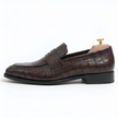 The Trani Croc-Embossed Leather Loafers for Men