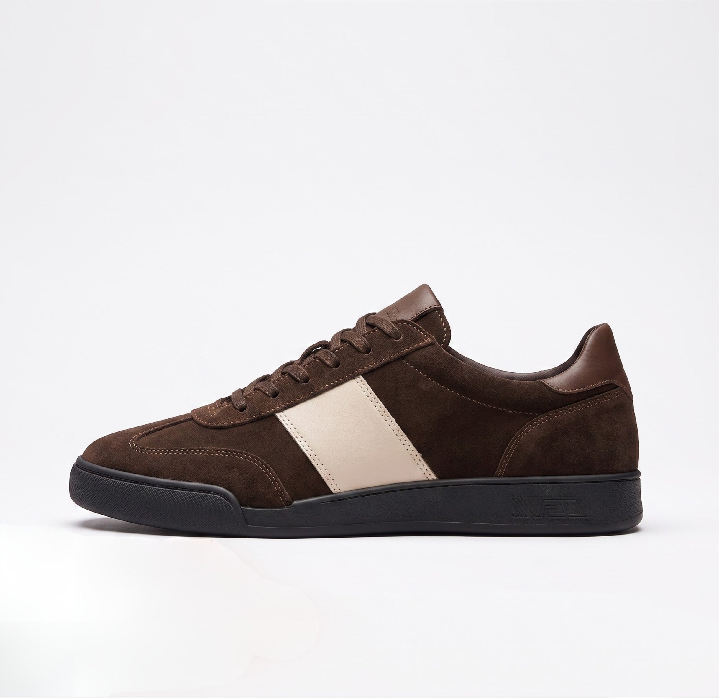 The Cortina Espresso Suede Trainer