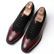 The Bellagio Burgundy & Black Leather Oxford Lace ups for Men