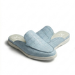 The Amalfi Sky Blue Croc-Embossed Leather Mule Slip Ons for Men