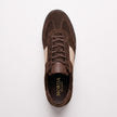 The Cortina Espresso Suede Trainer