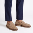 The Capri Sabbia Suede Penny Loafer