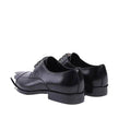 The Amalfi Black Leather Derby Oxfords Shoes for Men