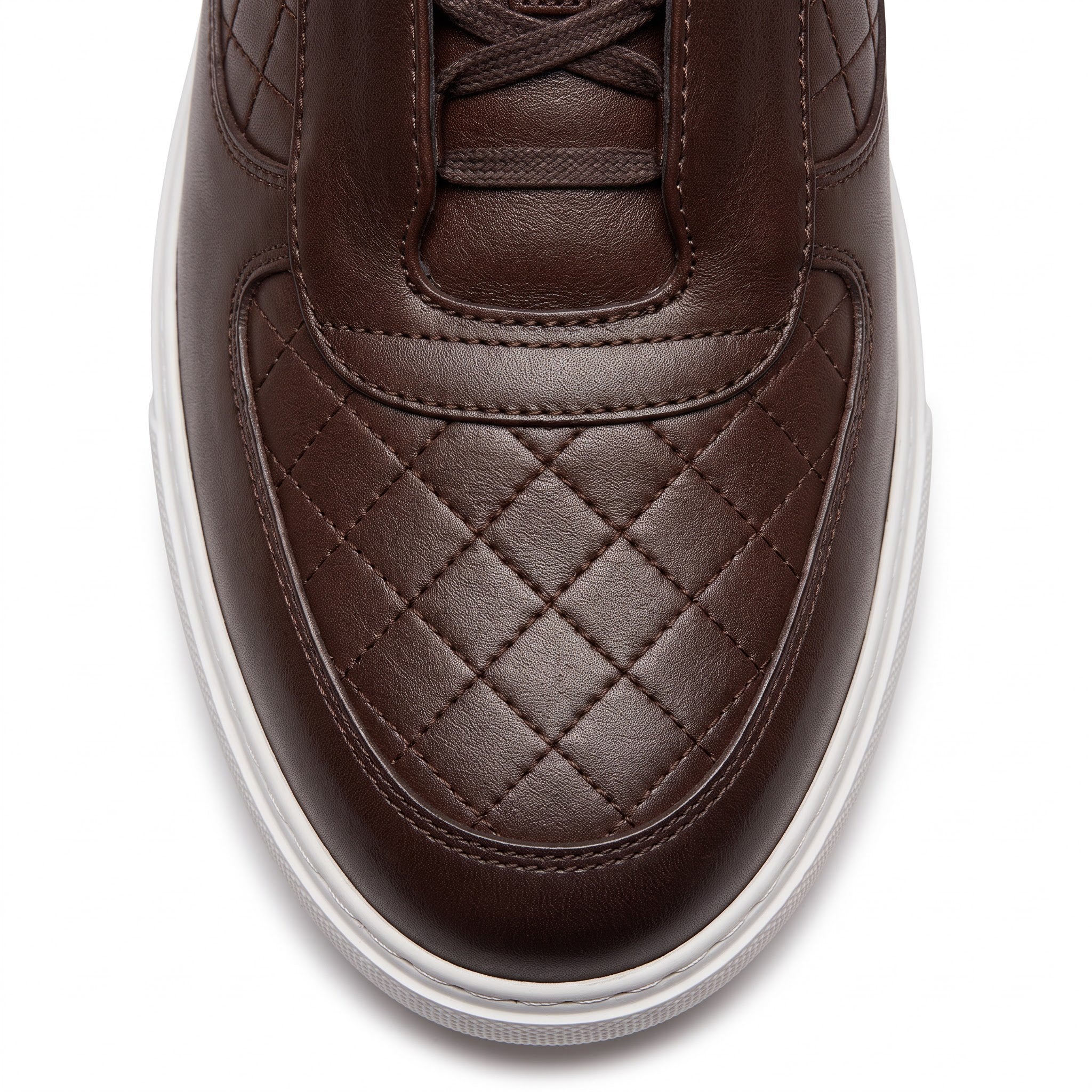 The Portofino Marrone Quilted Sneaker