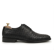 The Venezia Handwoven Tan Leather Oxford Lace-Up Shoes for Men