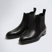 The Marcellus Handcrafted Black Leather Chelsea Ankle Boots for Men