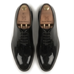 The Casoria Handcrafted Black Patent Leather Wholecut Oxford Lace up shoes for Men