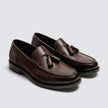 The Rimini Handcrafted Moccasin stitch Espresso Brown Leather Tassel Loafers for Men