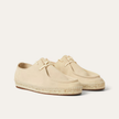 The Capri Cream and Brown Suede Leather Espadrille Loafers Shoes for Men