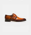 The Venice Double Monk Straps - Hand-Painted Honey Tan Leather Double Monk Strap Shoes for men
