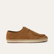 The Capri Cream and Brown Suede Leather Espadrille Loafers Shoes for Men