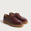 The Valerio Bordeaux Leather Lace-Up Loafers – Refined Artisan Design with a Rich Burgundy Finish and Distinctive Heritage Sole