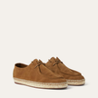 The Capri Cream and Brown Suede Leather Espadrille Loafers Shoes for Men