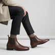 The Marcellus Handcrafted Chestnut Leather Chelsea Boots – Refined Classic Silhouette with Timeless Sophistication
