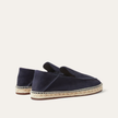 The Capri Notte Navy and Burnt Red Suede Espadrille Loafers for Men