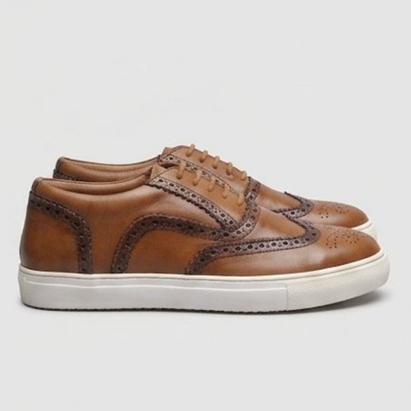 The Pisa Brogue Sneaker ‚Äì Handcrafted Luxury Leather Sneakers for Men