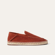 The Capri Notte Navy and Burnt Red Suede Espadrille Loafers for Men