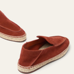 The Capri Notte Navy and Burnt Red Suede Espadrille Loafers for Men