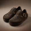 The Montevero Handwoven Buckle Mules for Men Rich Brown Slip-On Shoes for Men