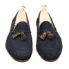 The Cesena Loafers - Handcrafted Navy Suede Loafers for Men