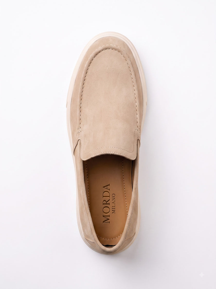 The Portofino Cioccolato Suede Slip-On