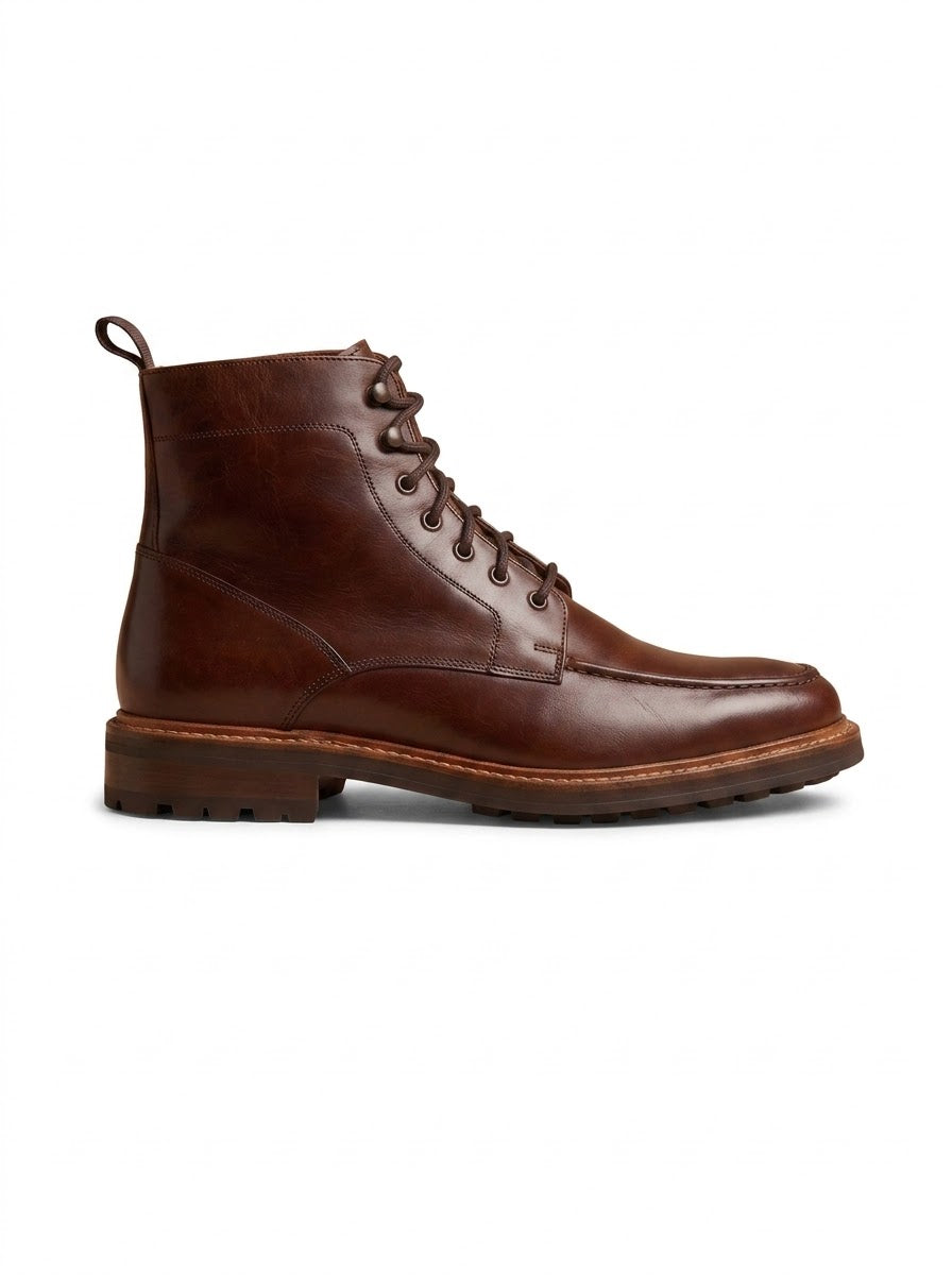 The Dolomiti Cognac Lace-Up Boot