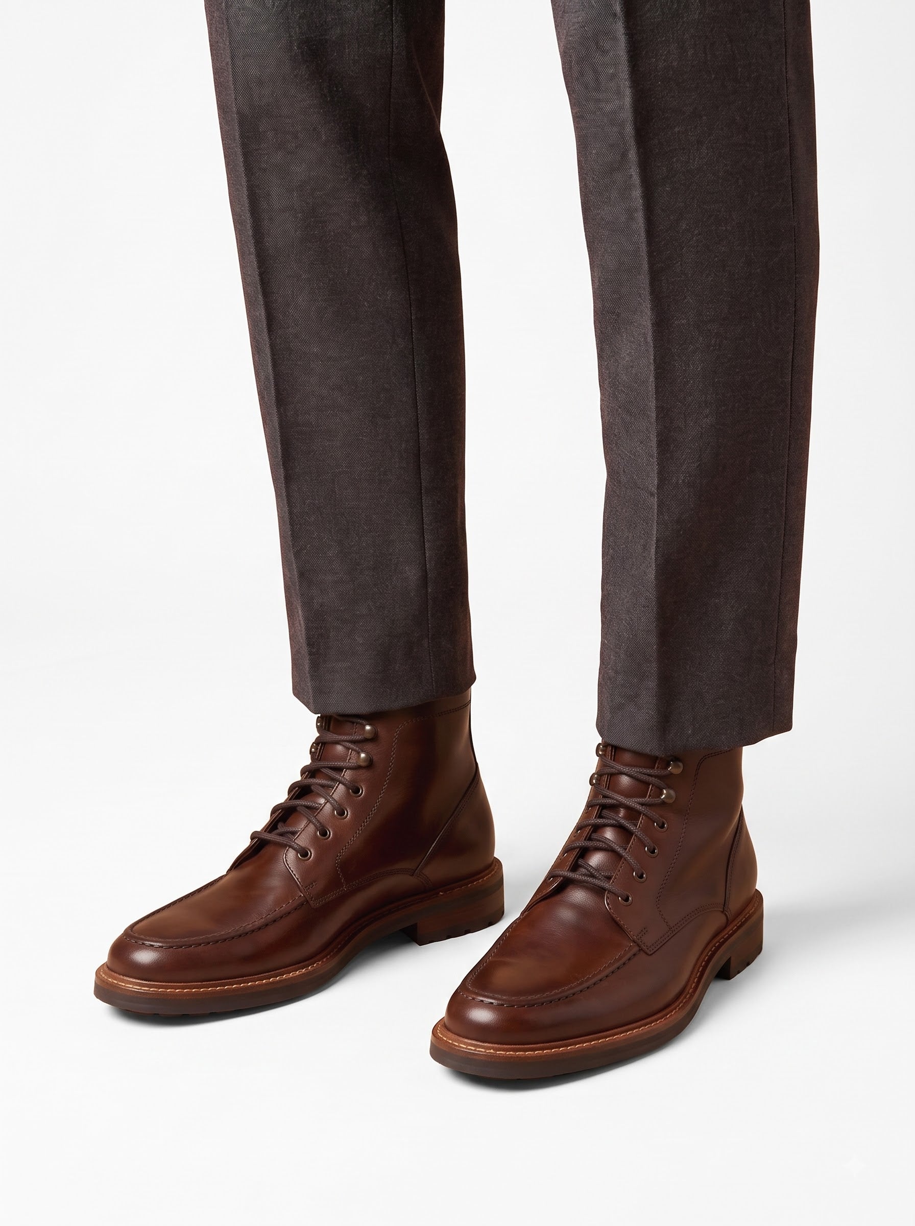 The Dolomiti Cognac Lace-Up Boot