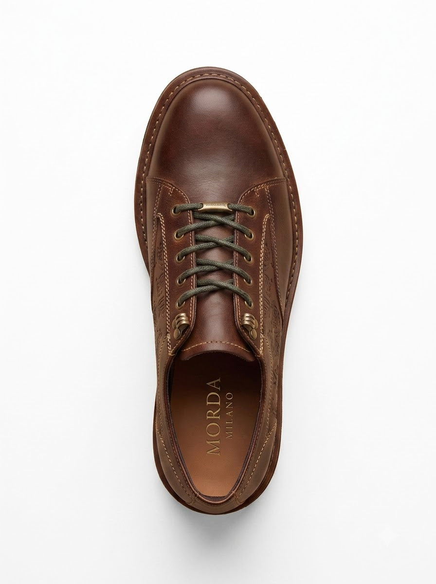 The Perugia Cioccolato Embossed Derby