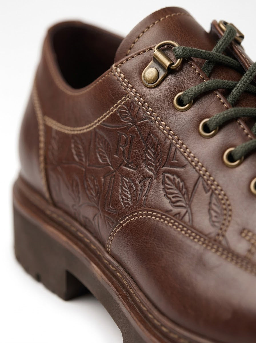 The Perugia Cioccolato Embossed Derby
