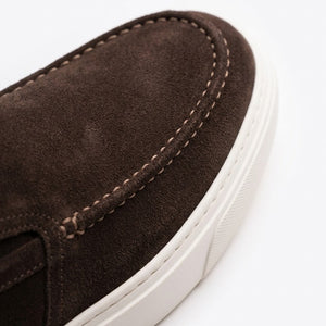 The Cioccolato Handcrafted Suede Boat Loafers for Men