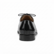 The Mantova Handcrafted Black Patent Leather Brogue Lace-Up Derby for Men