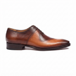 The Verona Prestige Leather Oxfords with Hand Finished Patina, Refined Brogue Detailing and Classic Almond Toe for Men