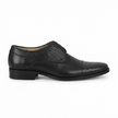 The Kensington Noir Crocodile Leather Derby Shoes with Embossed Cap Toe Detailing, Textured Collar and Sleek Executive Silhouette for Men