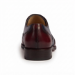 The Bordeaux Royale Two Tone Leather Oxford Dress Shoes with Deep Navy Panels, Rich Burgundy Accents and Elegant Hand Finished Styling for Men