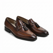 Valenza dark brown leather loafers for men