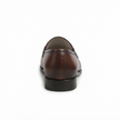 The Valenza Handcrafted Dark Brown Leather Tassel Loafers with buckle detailing for Men