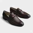 Torino brown leather loafers for men