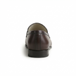 The Verona Prestige Leather Loafers with Polished Gold Tone Horsebit Hardware and Refined Almond Square Toe Design for Men