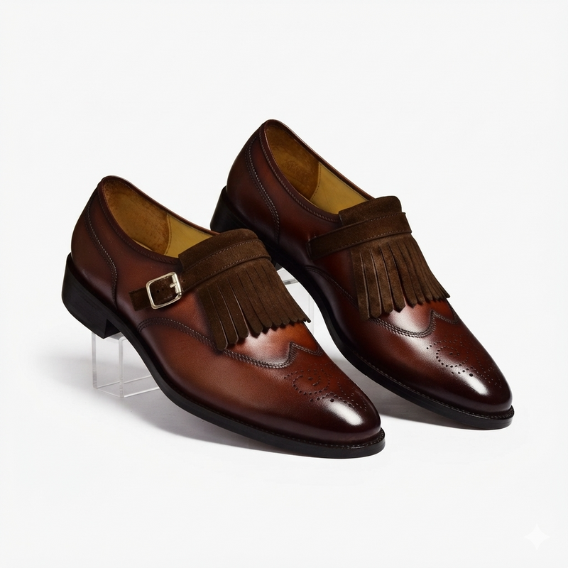 Verona brown suede loafers for men