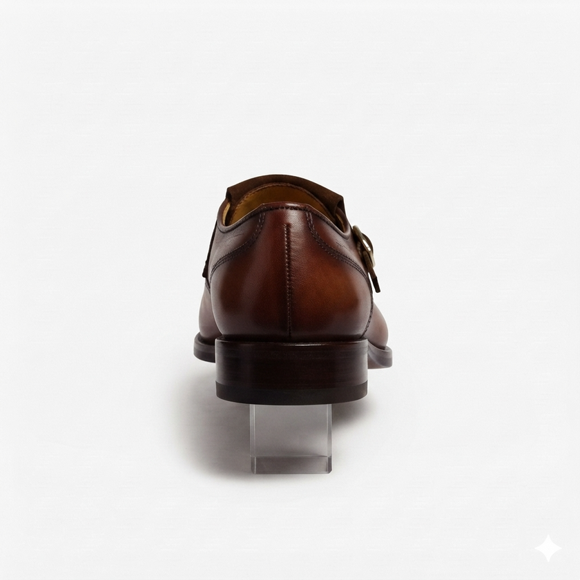 The Verona Chestnut Handcrafted Rich Brown Leather Kiltie Loafers with Suede Fringe Detailing and Brogue Perforated Toe for Men